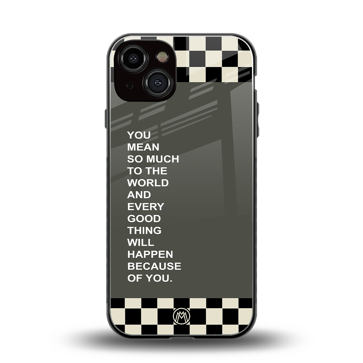 you mean so much to the world back phone cover | glass case for iphone 13