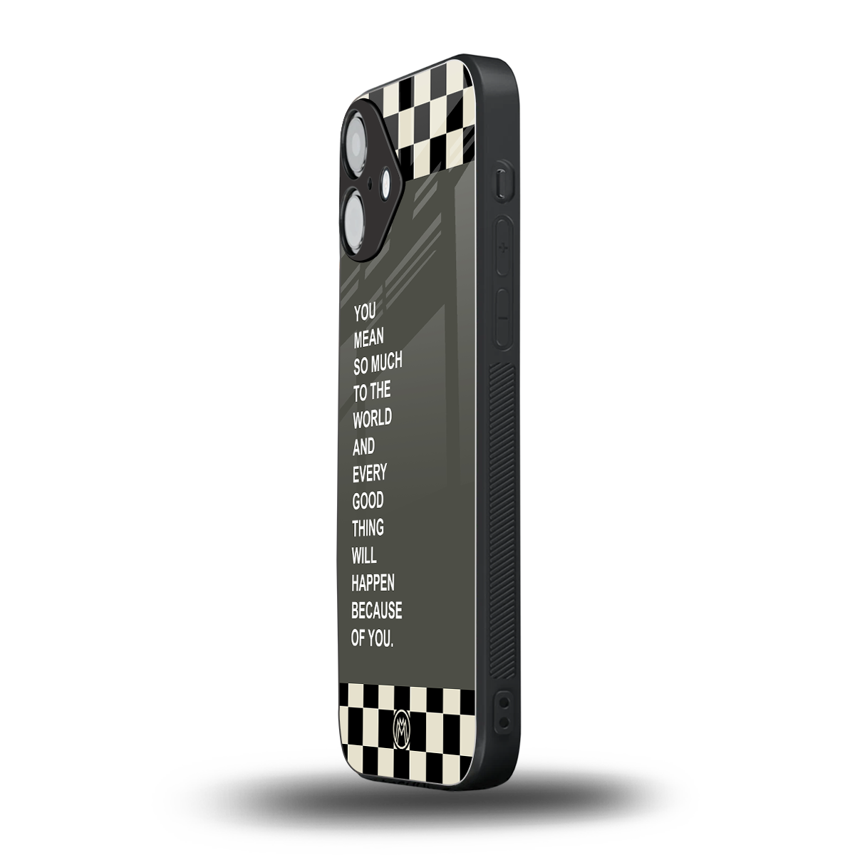 you mean so much to the world back phone cover | glass case for iphone 16 plus