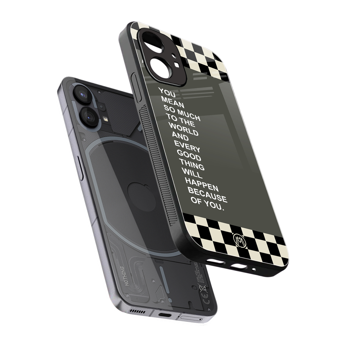 you mean so much to the world back phone cover | glass case for nothing phone 1