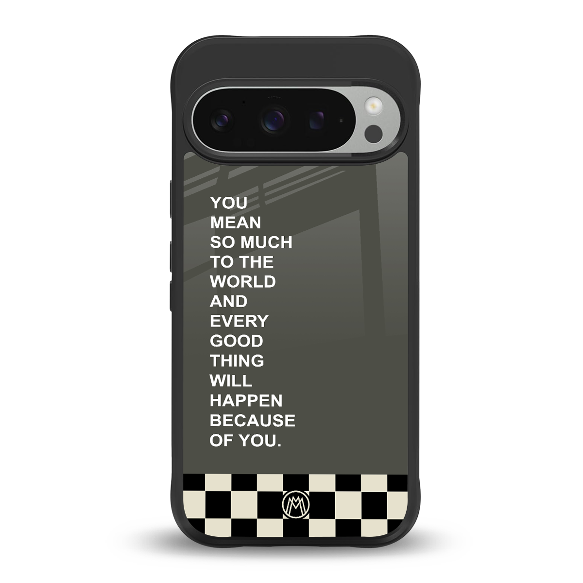 you mean so much to the world back phone cover | glass case for google pixel 9 pro