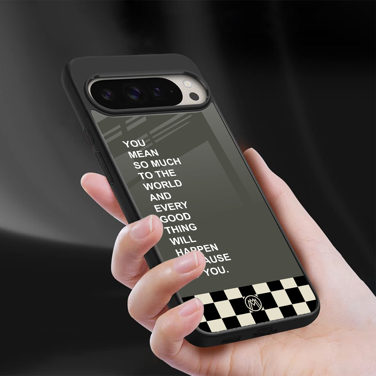 you mean so much to the world back phone cover | glass case for google pixel 9 pro