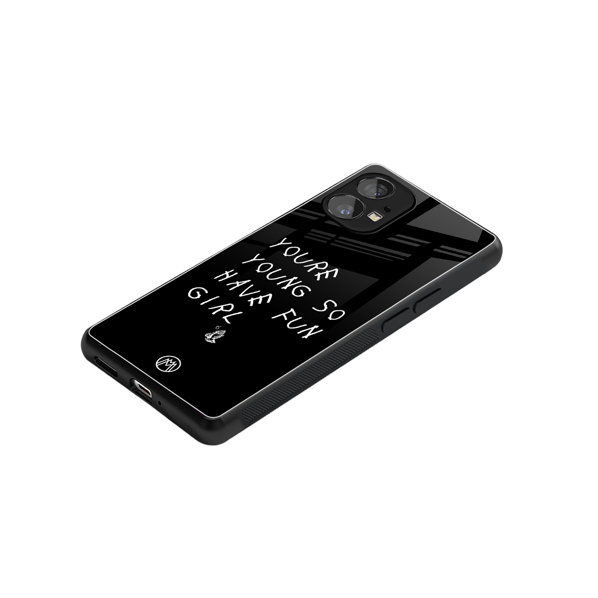 you are young back phone cover | glass case for nothing phone 1