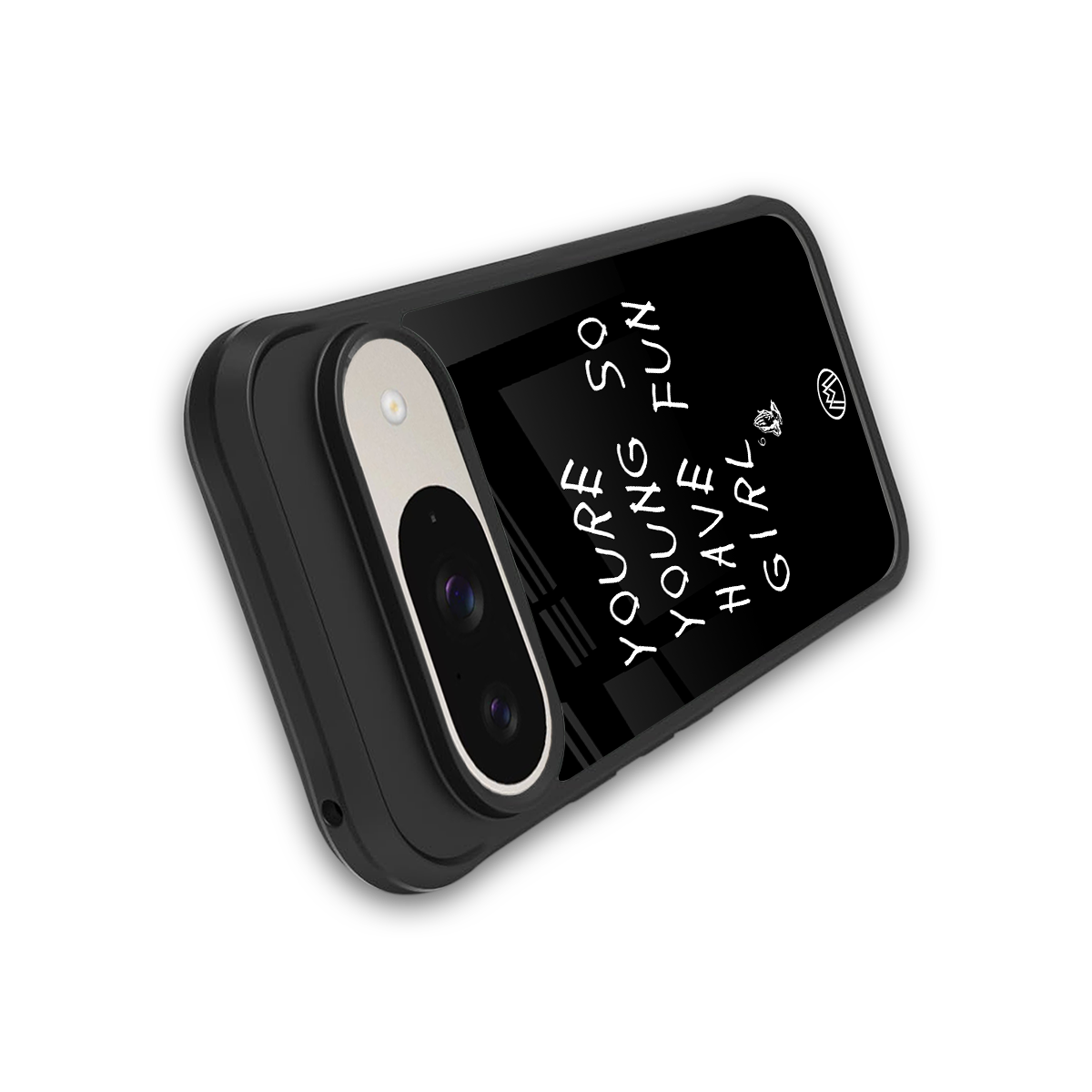 you are young back phone cover | glass case for google pixel 9