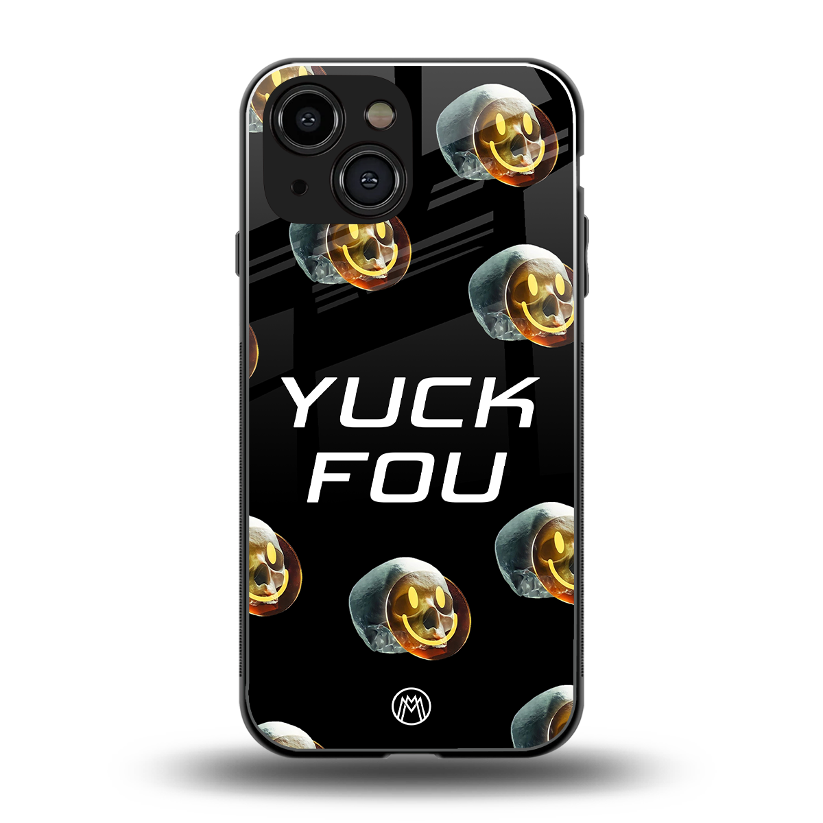 yuck fou back phone cover | glass case for iphone 13 mini
