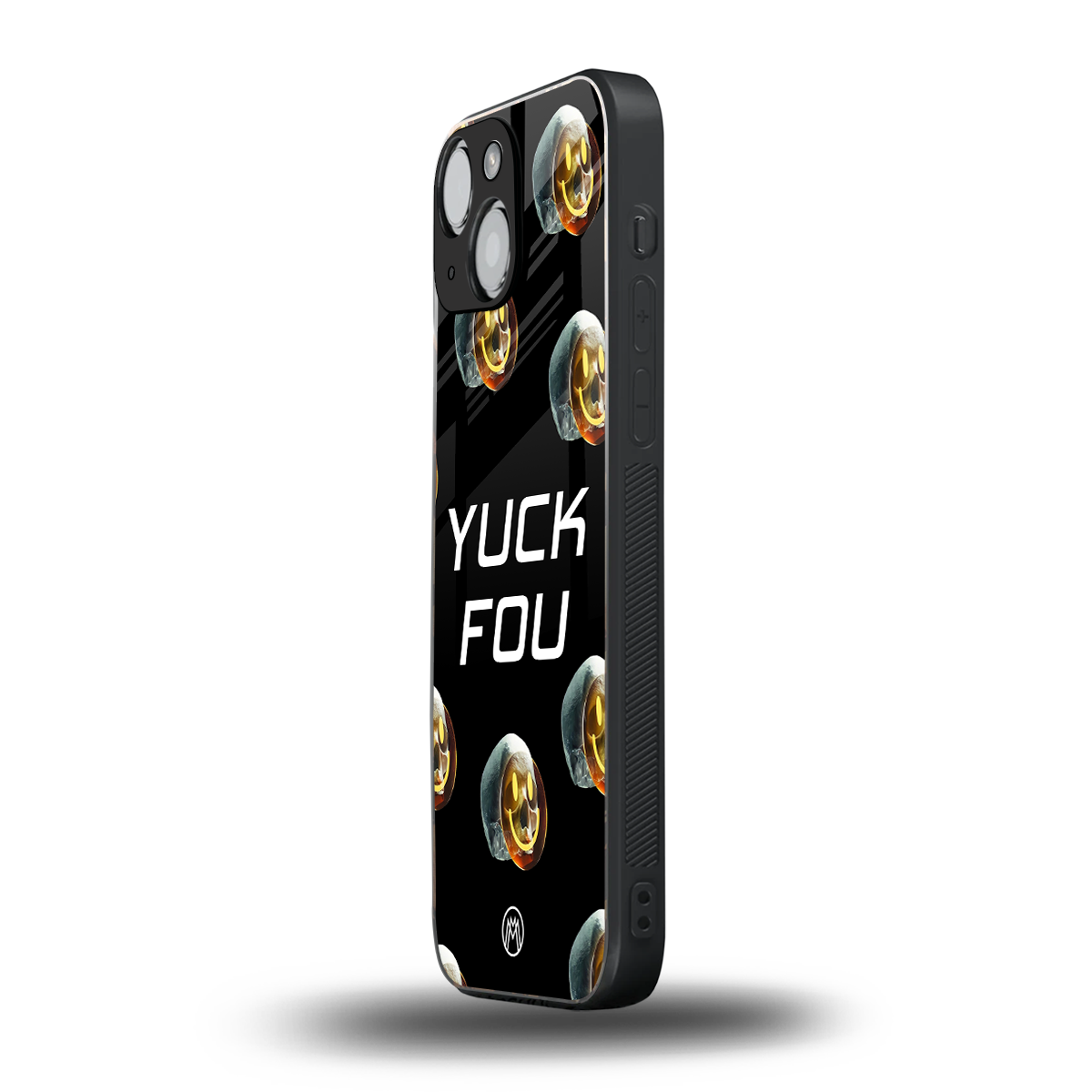 yuck fou back phone cover | glass case for iphone 13 mini