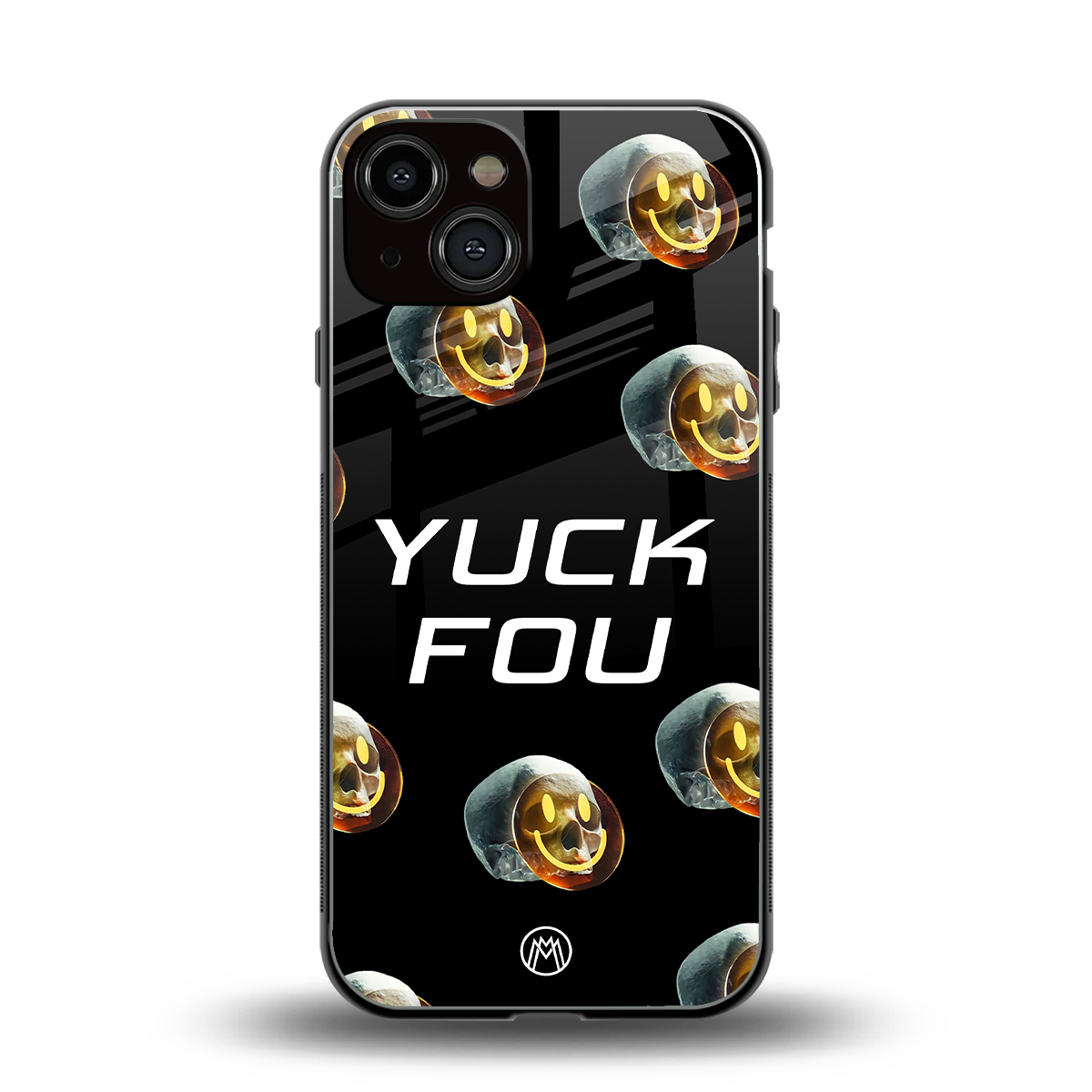 yuck fou back phone cover | glass case for iphone 13