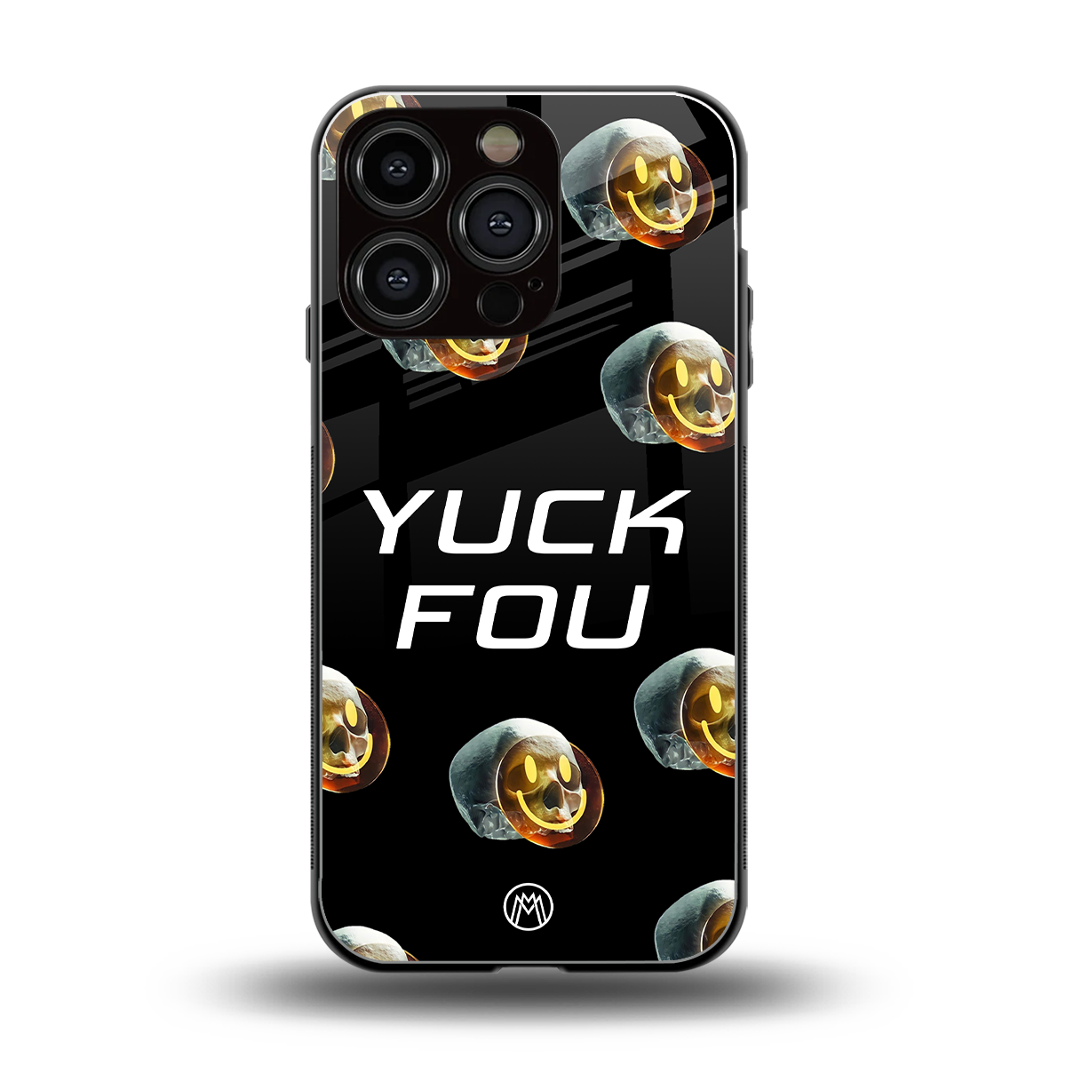 yuck fou back phone cover | glass case for iphone 16 pro