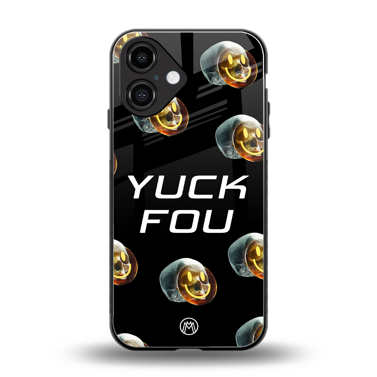 yuck fou back phone cover | glass case for iphone 16