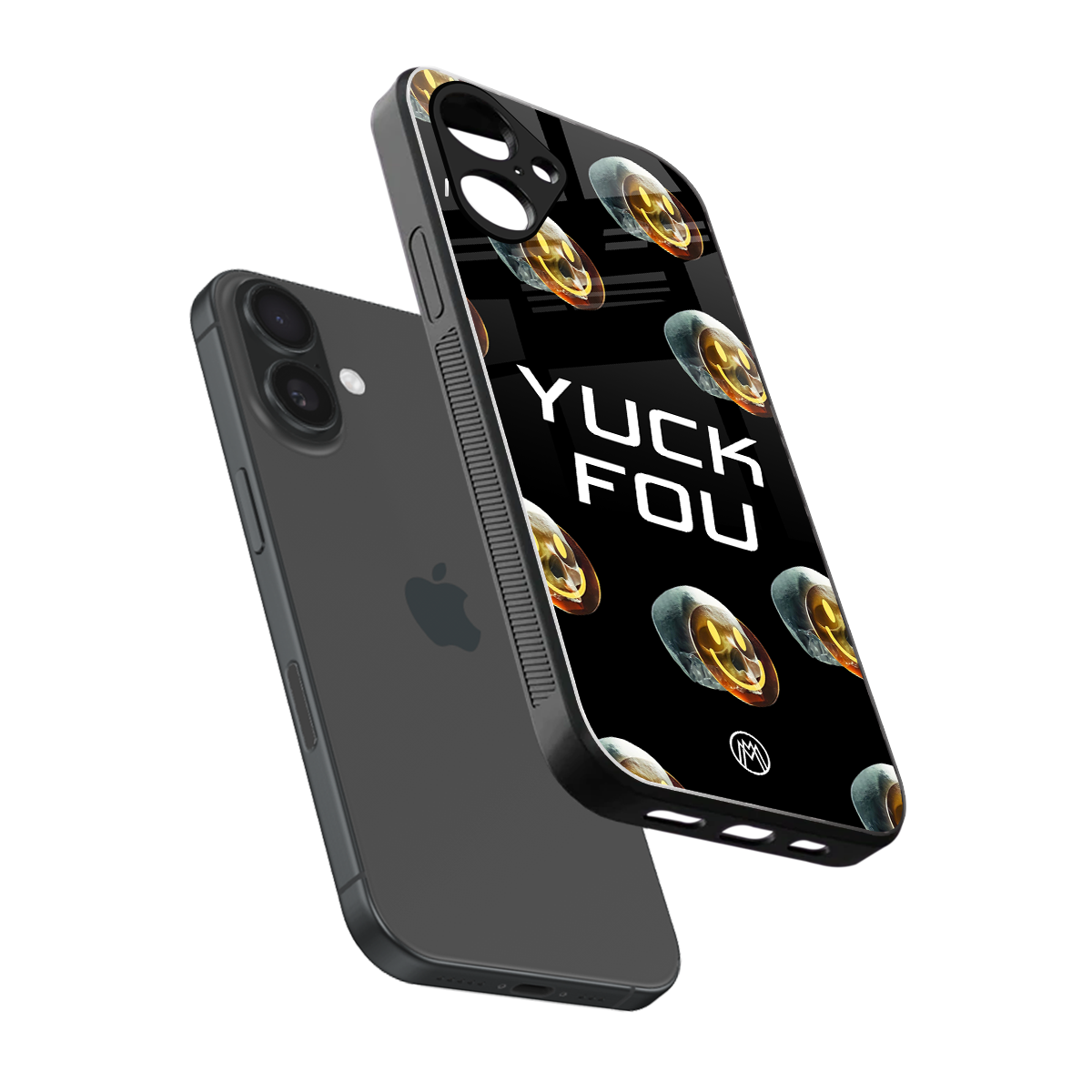yuck fou back phone cover | glass case for iphone 16