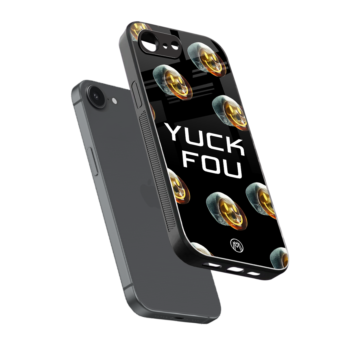 yuck fou back phone cover | glass case for iphone 16e
