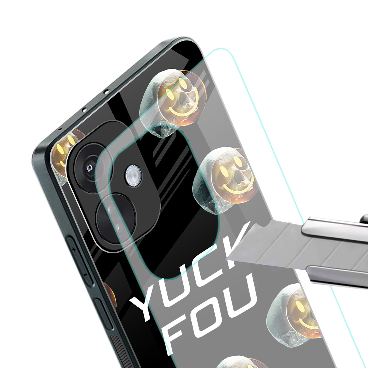 yuck fou back phone cover | glass case for oneplus nord ce 3