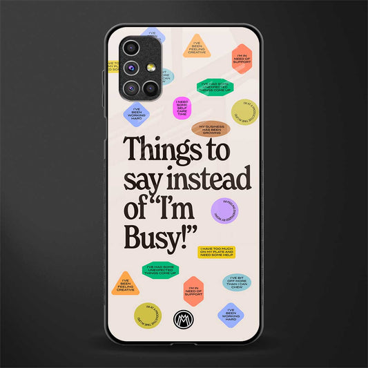 10 things to say glass case for samsung galaxy m31s image