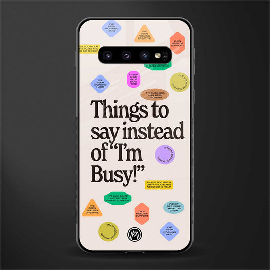 10 things to say glass case for samsung galaxy s10 plus image