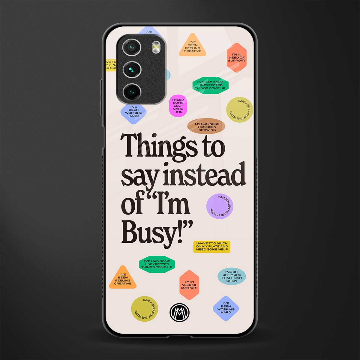 10 things to say glass case for poco m3 image