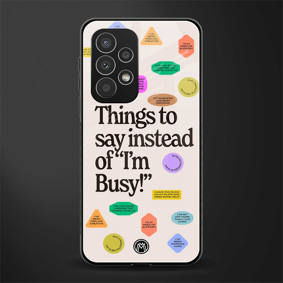 10 things to say back phone cover | glass case for samsung galaxy a73 5g