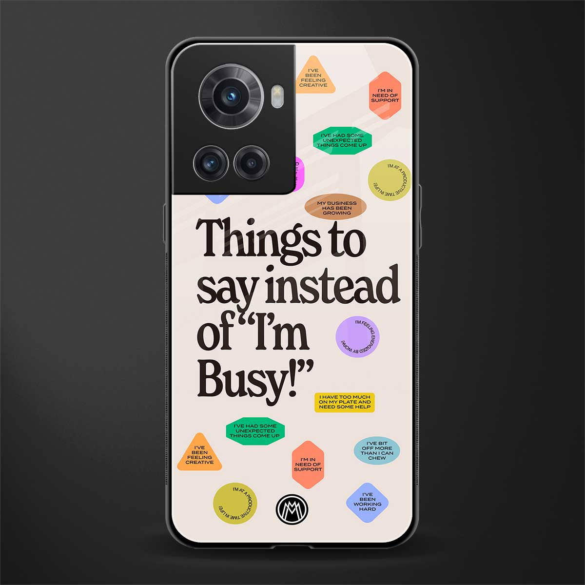 10 things to say back phone cover | glass case for oneplus 10r 5g