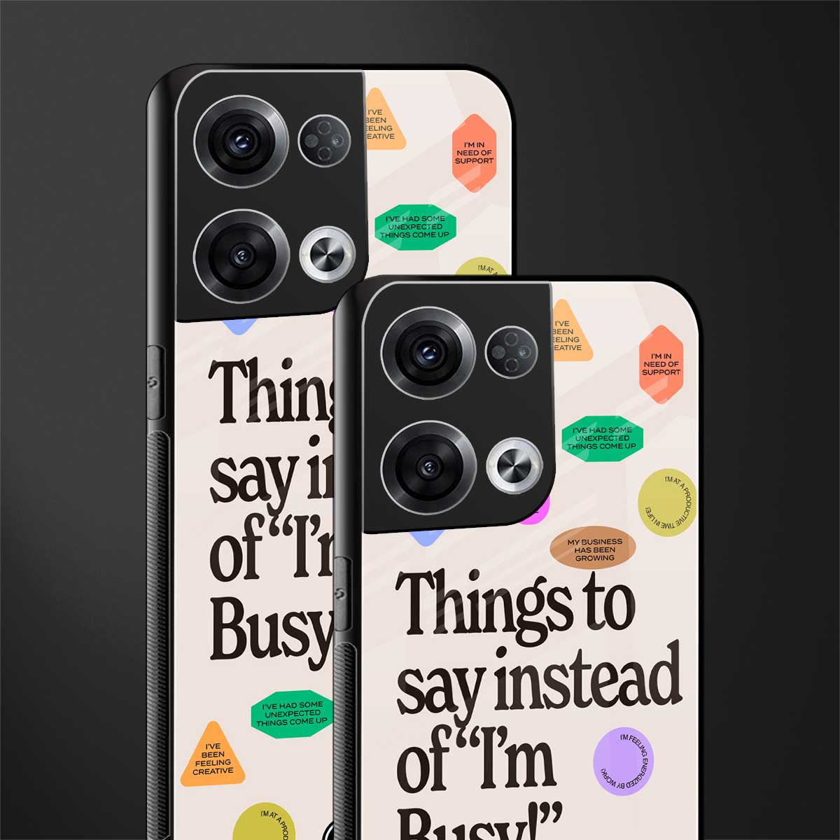 10 things to say back phone cover | glass case for oppo reno 8
