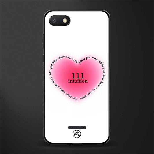 111 intuition glass case for redmi 6a image