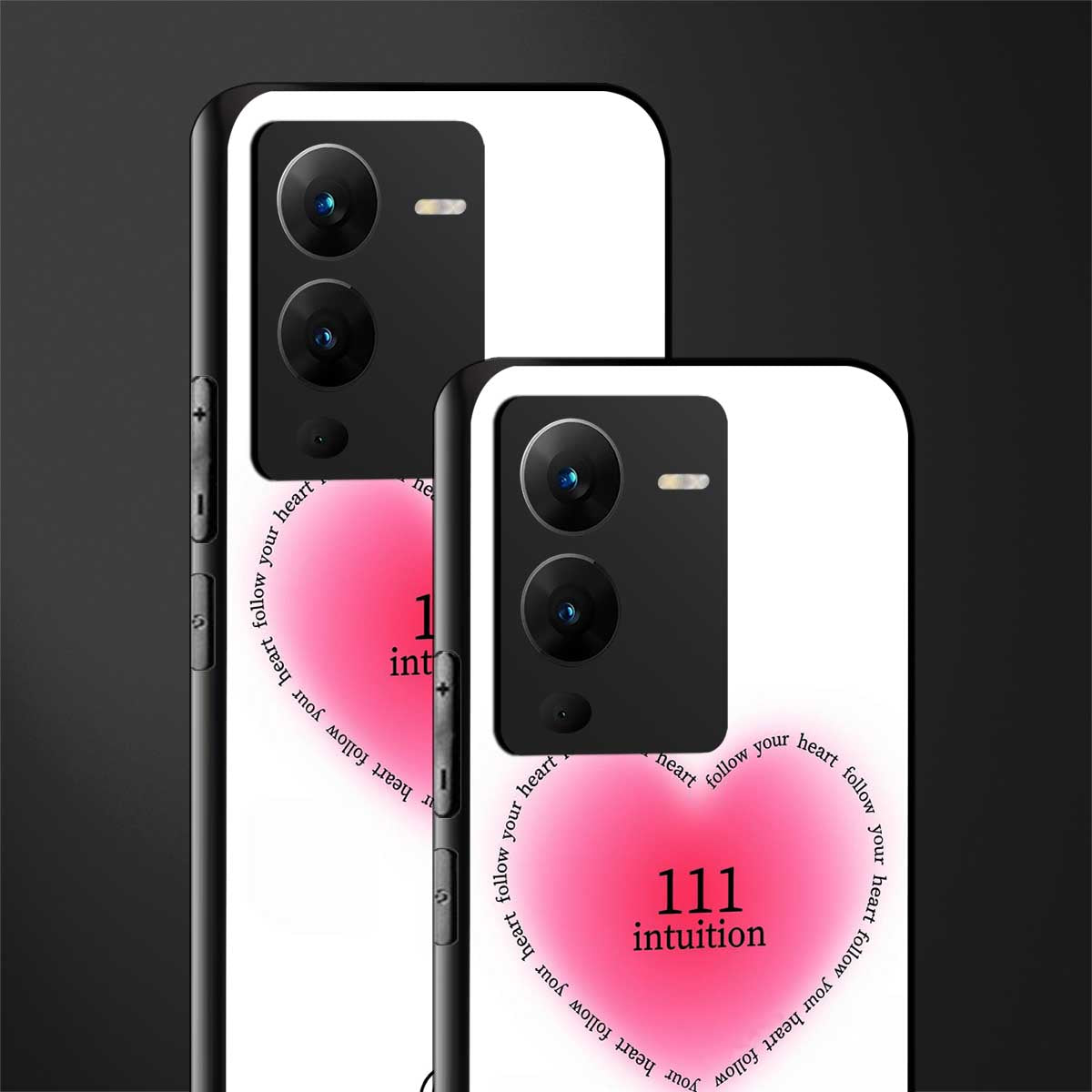 111 intuition back phone cover | glass case for vivo v25 pro 5g