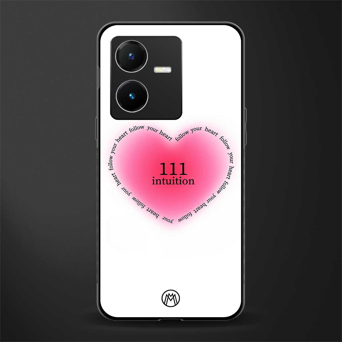 111 intuition back phone cover | glass case for vivo y22