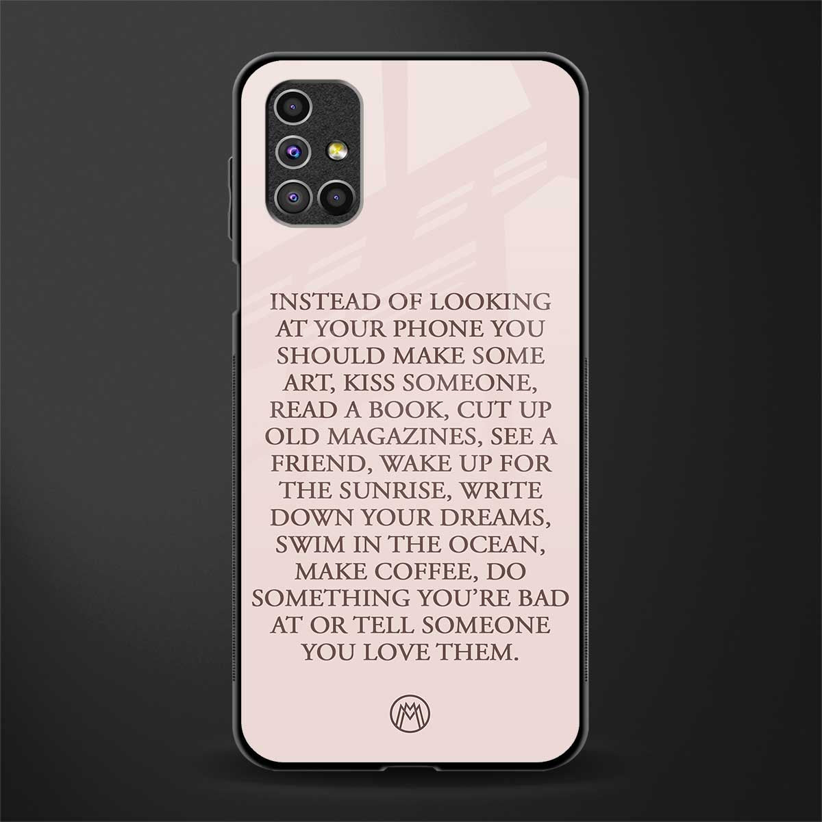 11 things to do glass case for samsung galaxy m31s image