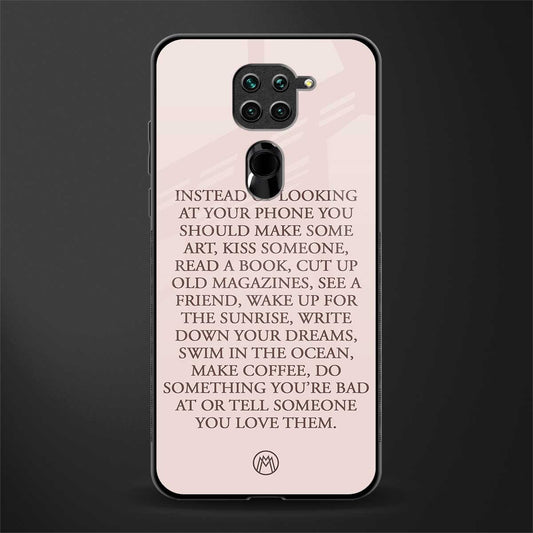 11 things to do glass case for redmi note 9 image