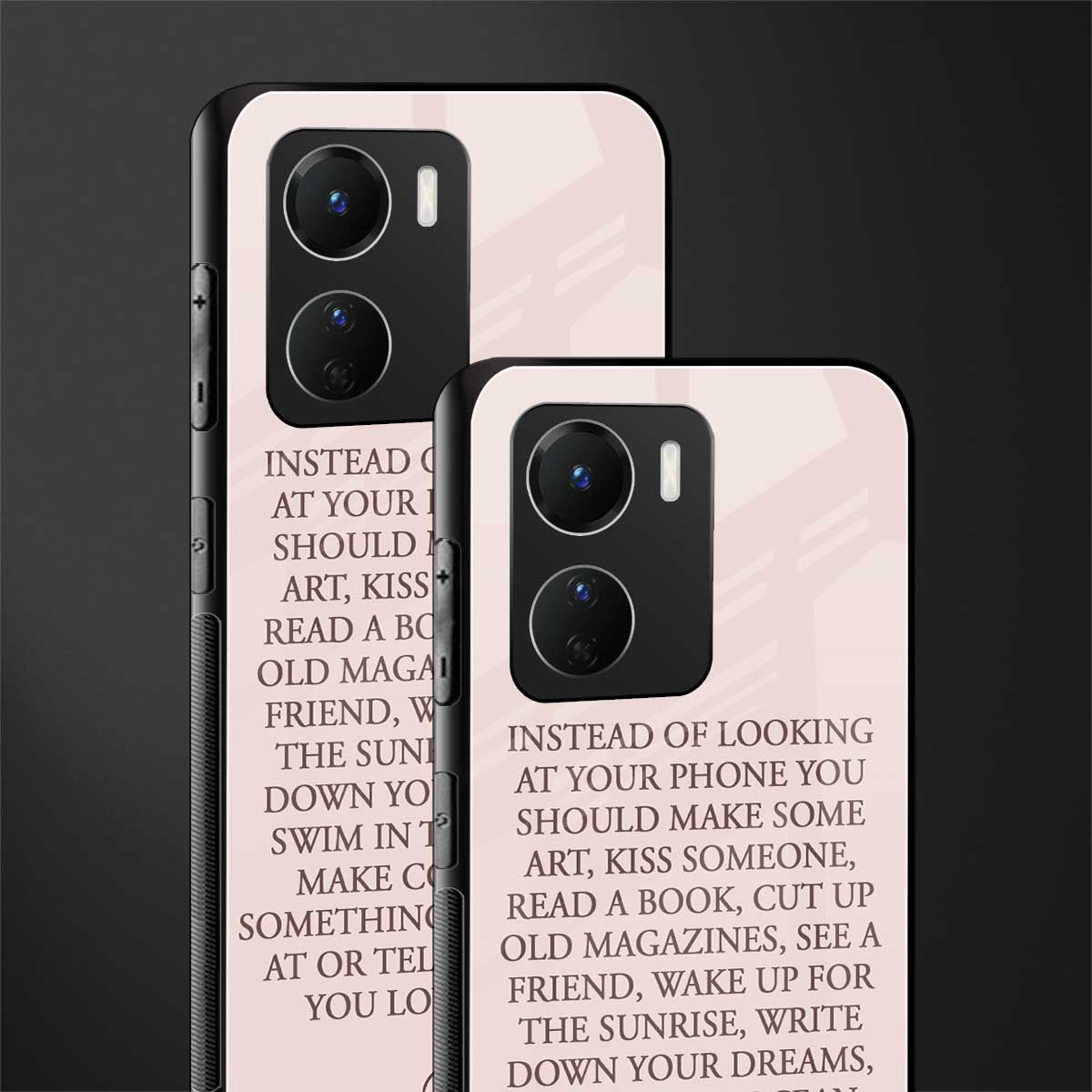 11 things to do back phone cover | glass case for vivo y16