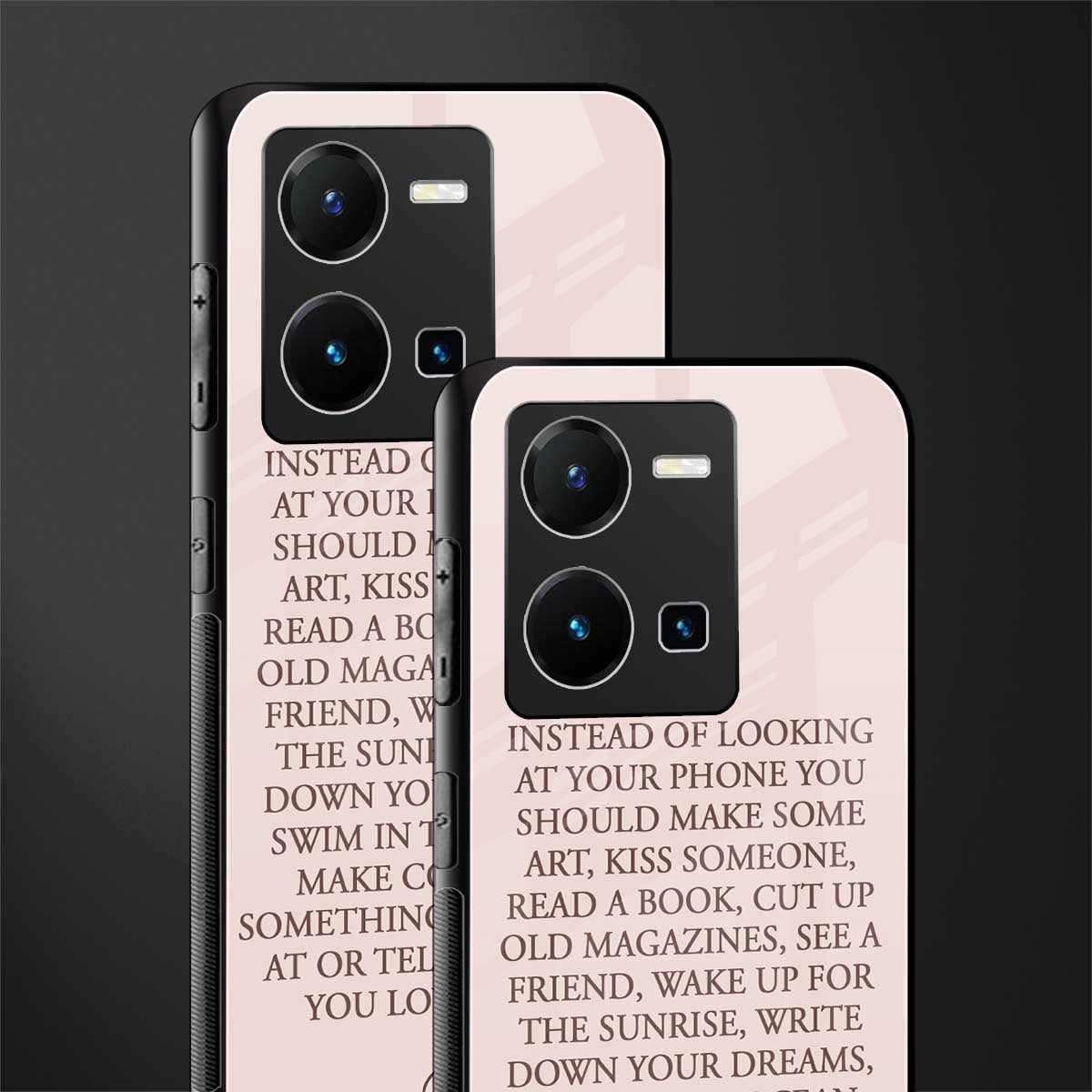 11 things to do back phone cover | glass case for vivo y35 4g
