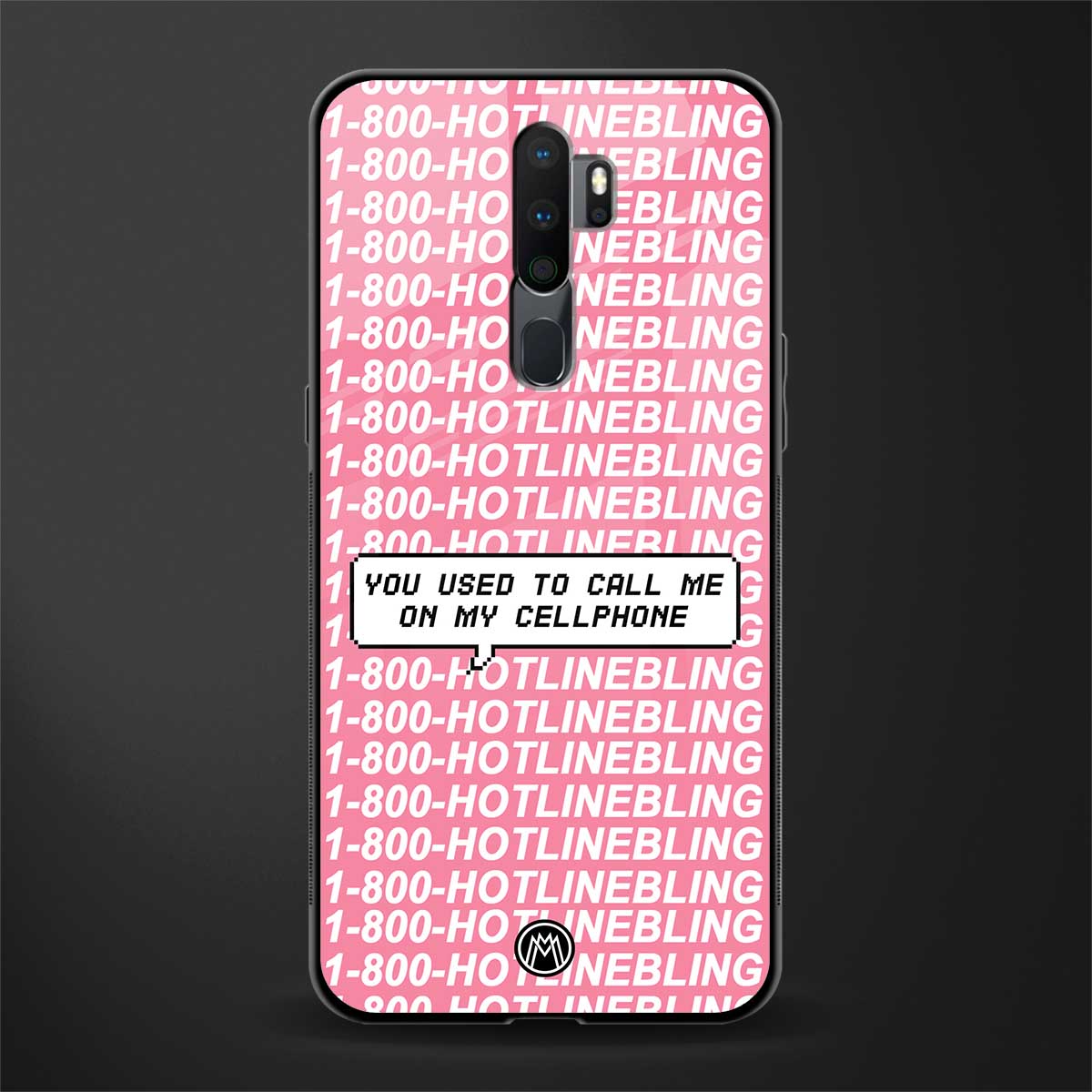 1800 hotline bling phone cover for oppo a9 2020