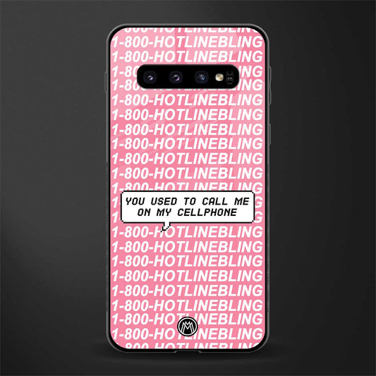 1800 hotline bling phone cover for samsung galaxy s10 plus