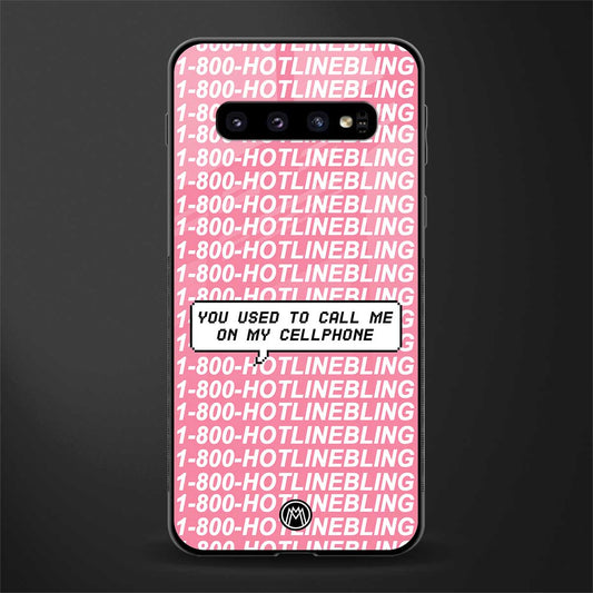 1800 hotline bling phone cover for samsung galaxy s10 