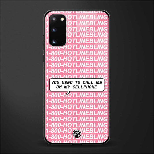 1800 hotline bling phone cover for samsung galaxy s20