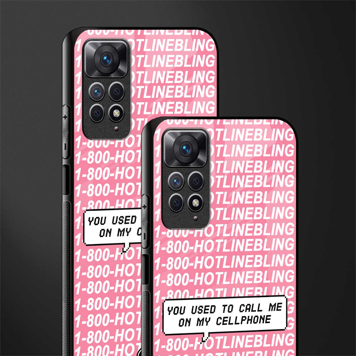 1800 hotline bling phone cover for redmi note 11 pro