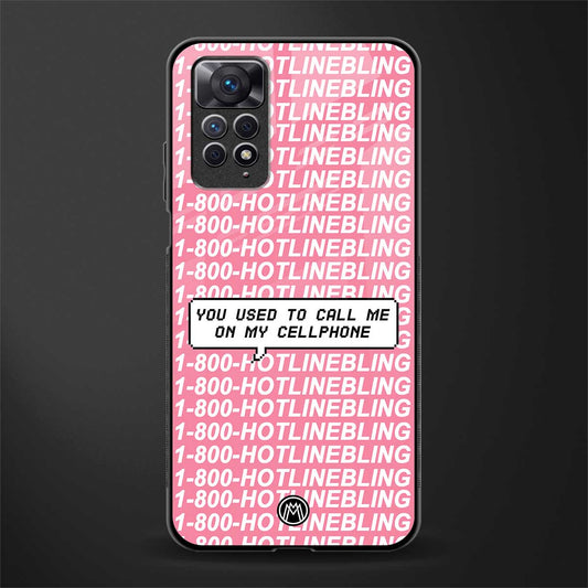 1800 hotline bling phone cover for redmi note 11s 