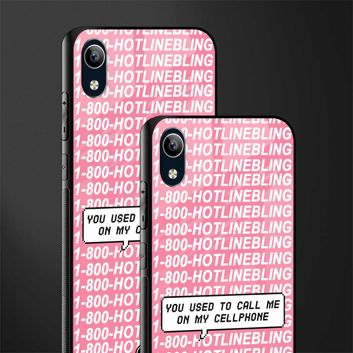 1800 hotline bling phone cover for vivo y1s without fingerprint
