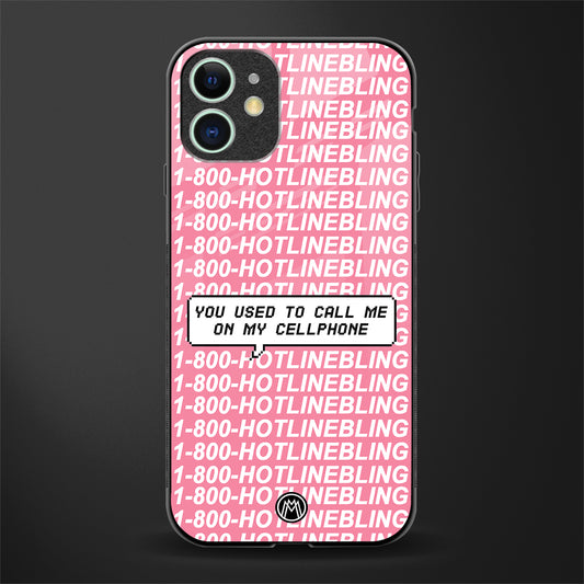 1800 hotline bling phone cover for iphone 12