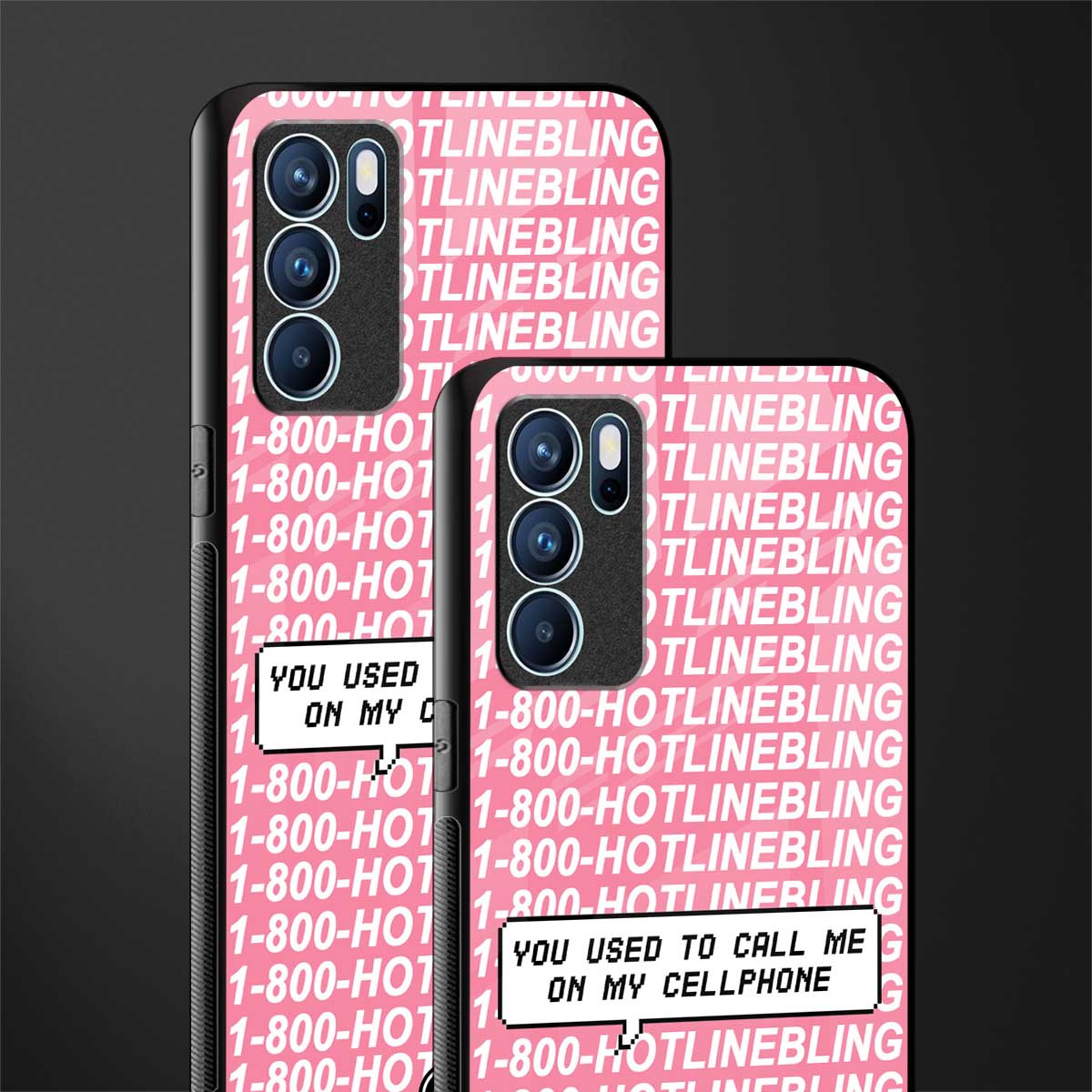 1800 hotline bling phone cover for oppo reno6 pro 5g
