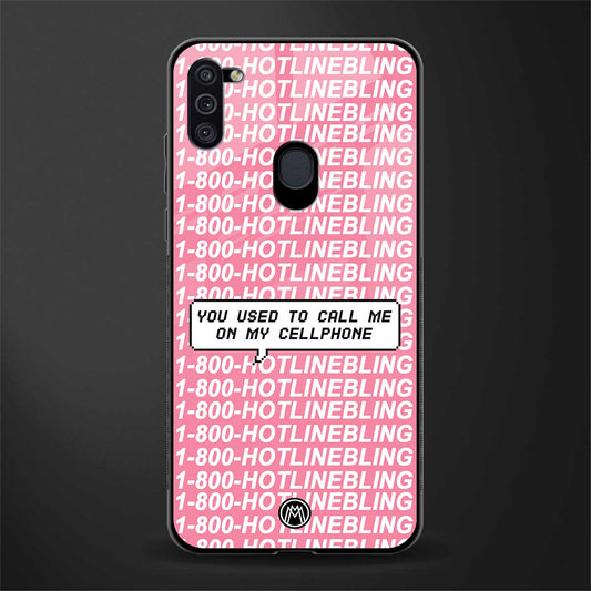 1800 hotline bling phone cover for samsung galaxy m11 