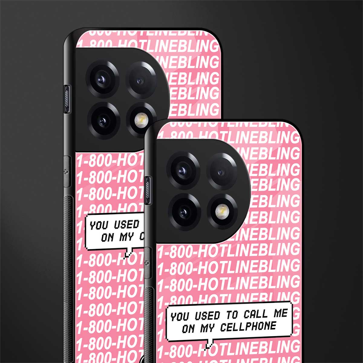 1800 hotline bling back phone cover | glass case for oneplus 11r