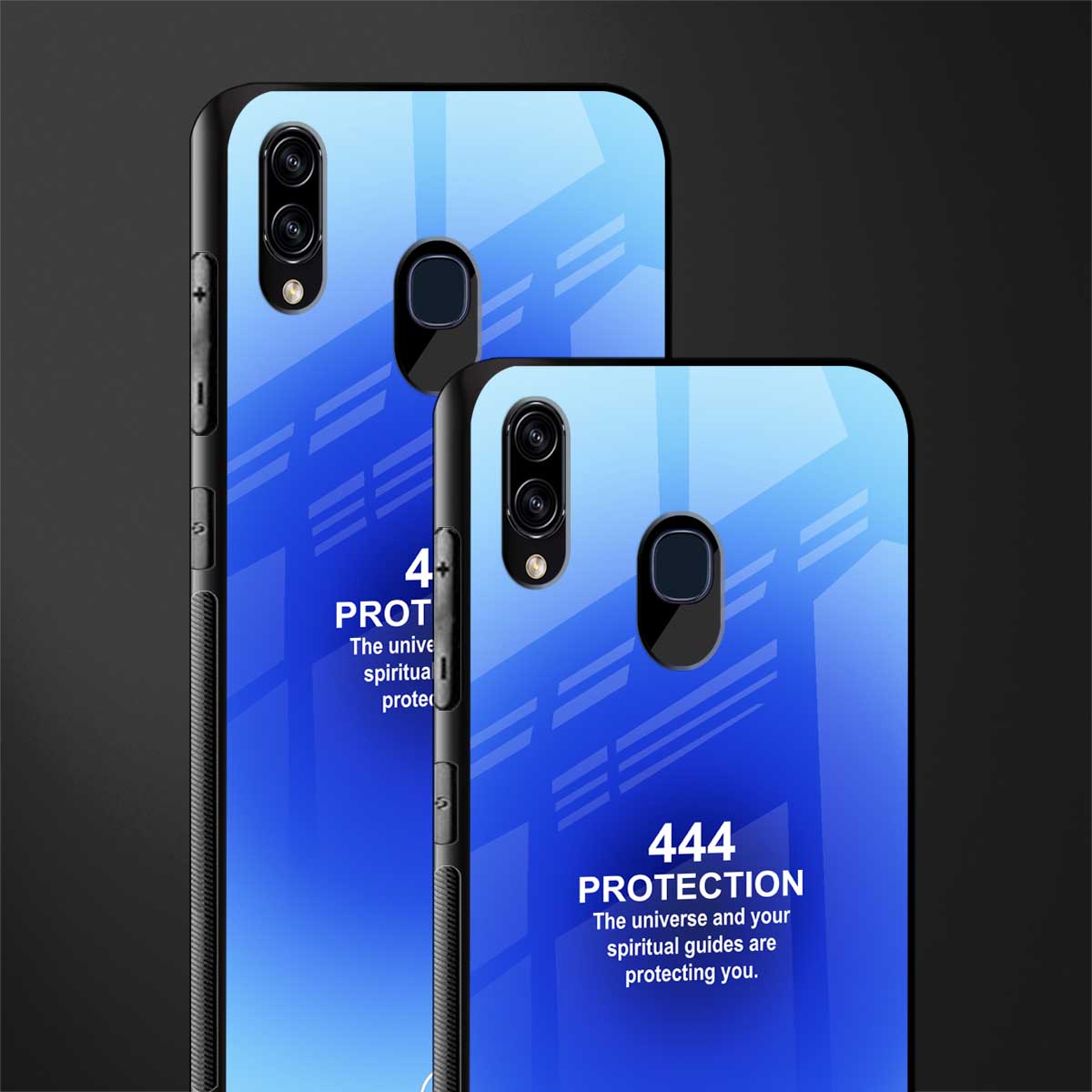 444 protection glass case for samsung galaxy a30 image-2