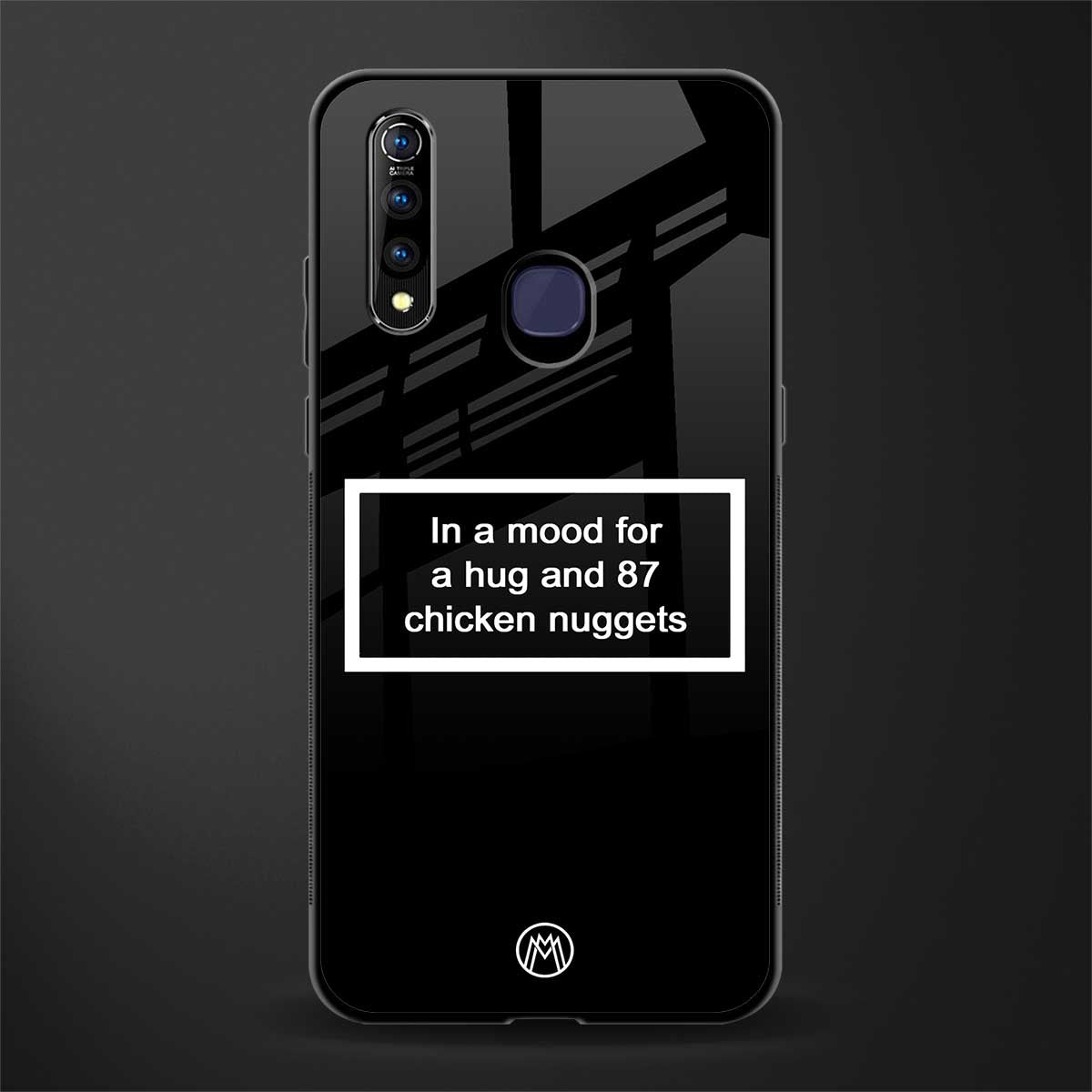 87 chicken nuggets black edition glass case for vivo z1 pro image