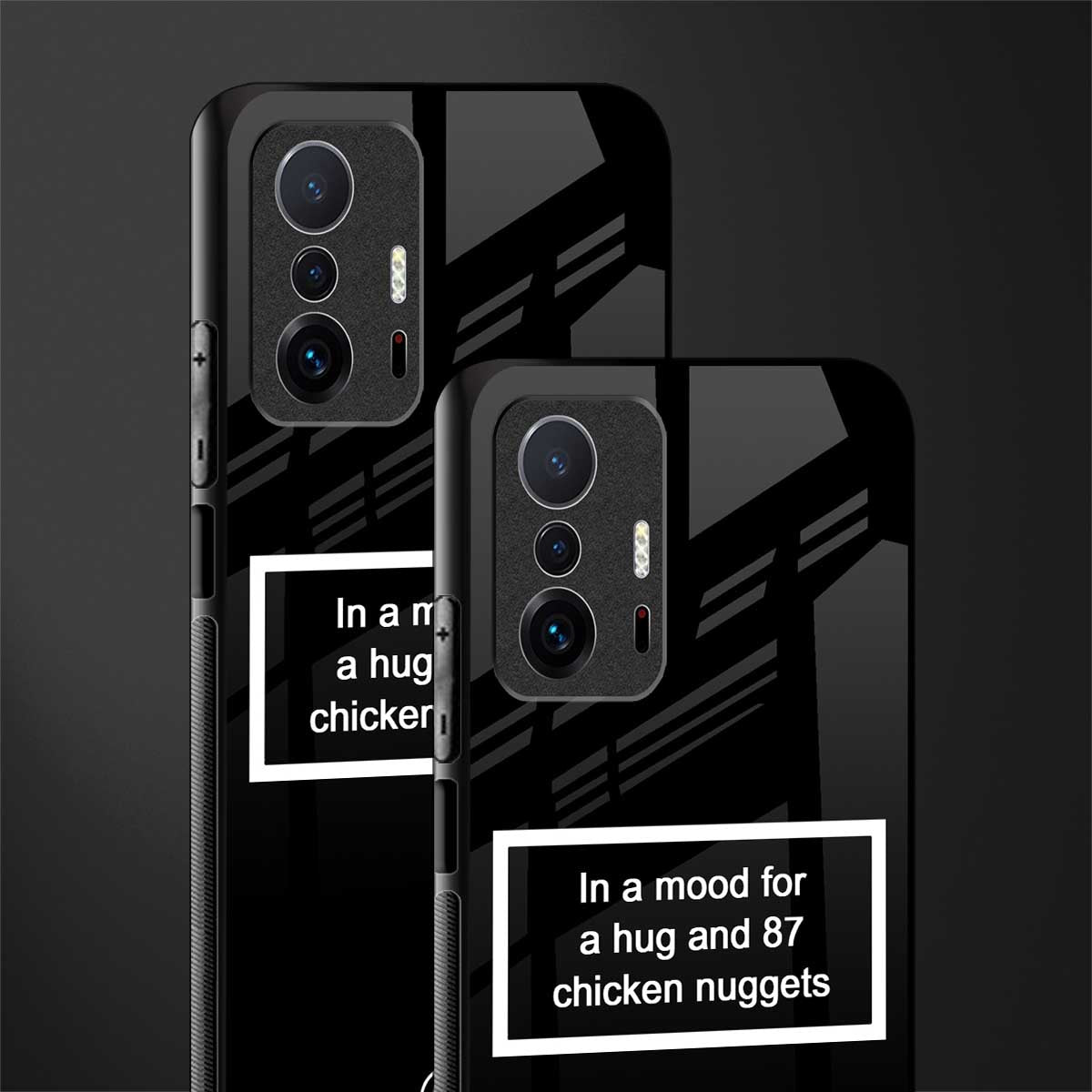 87 chicken nuggets black edition glass case for mi 11t pro 5g image-2