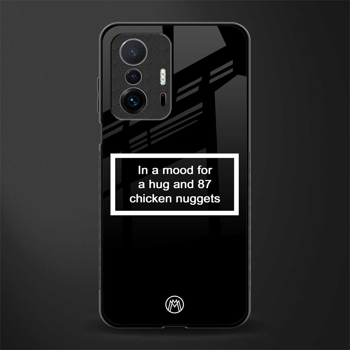 87 chicken nuggets black edition glass case for mi 11t pro 5g image