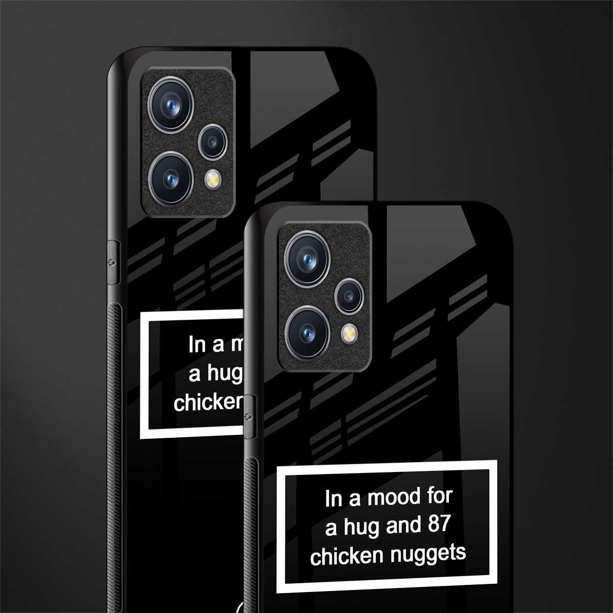 87 chicken nuggets black edition glass case for realme 9 pro plus 5g image-2