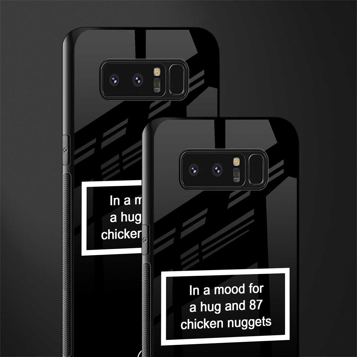 87 chicken nuggets black edition glass case for samsung galaxy note 8 image-2