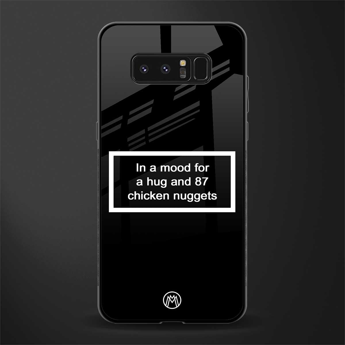 87 chicken nuggets black edition glass case for samsung galaxy note 8 image
