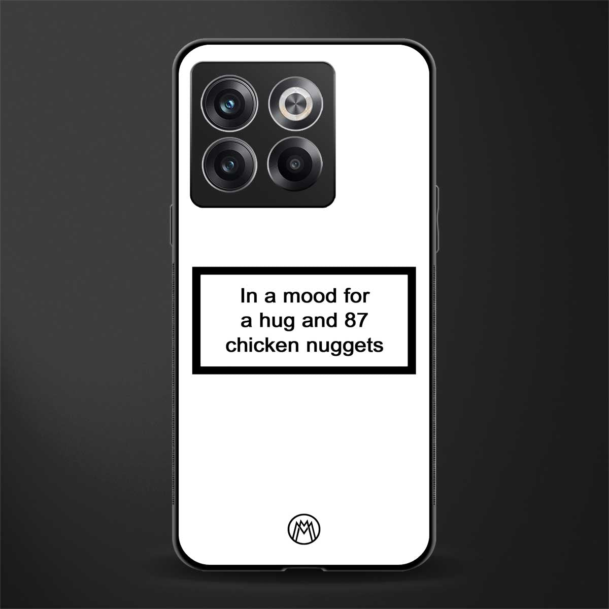 87 chicken nuggets white edition back phone cover | glass case for oneplus 10t