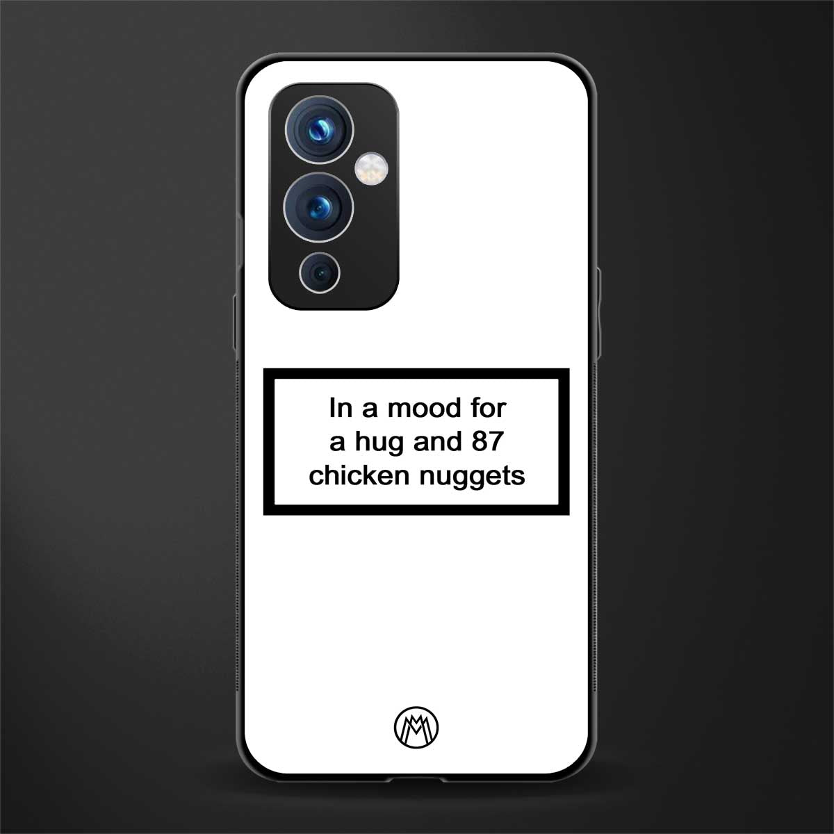 87 chicken nuggets white edition back phone cover | glass case for oneplus 9