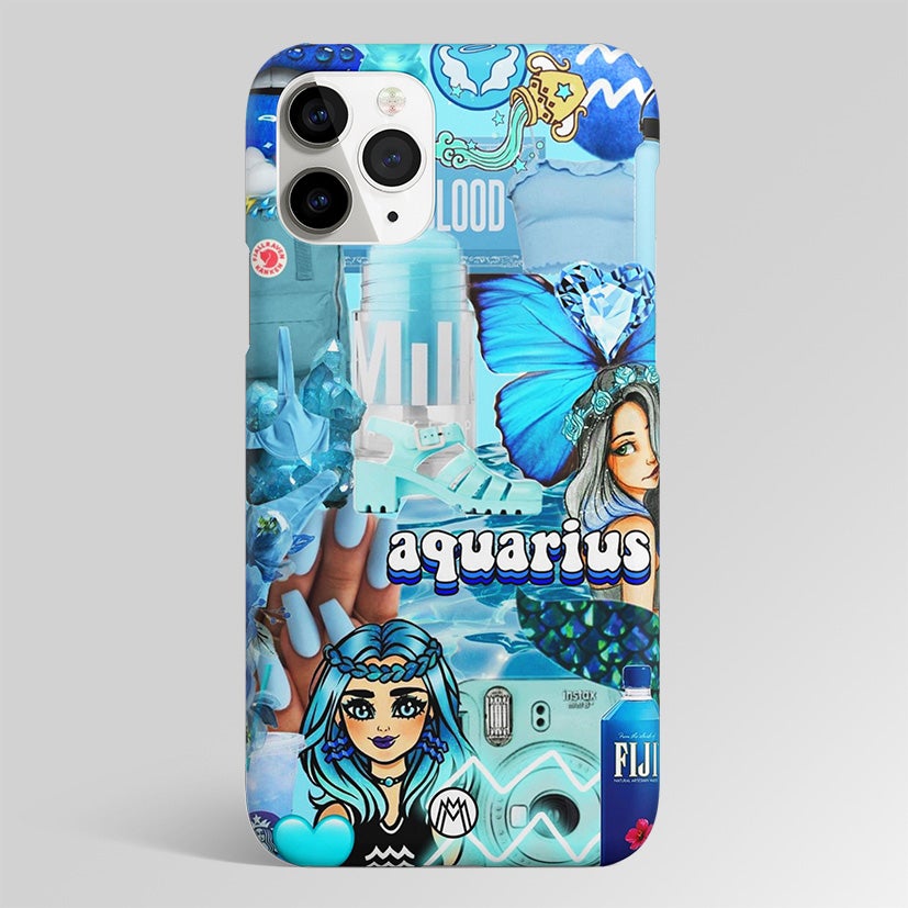 Aquarius Aesthetic Collage Matte Case Phone Cover