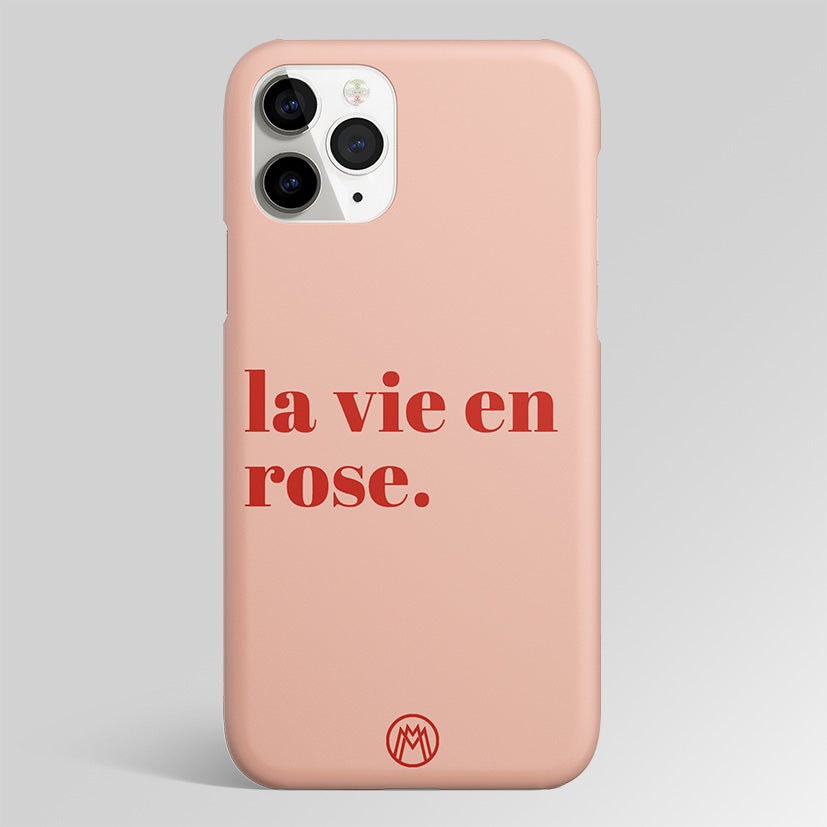 La Vie En Rose Quote Matte Case Phone Cover